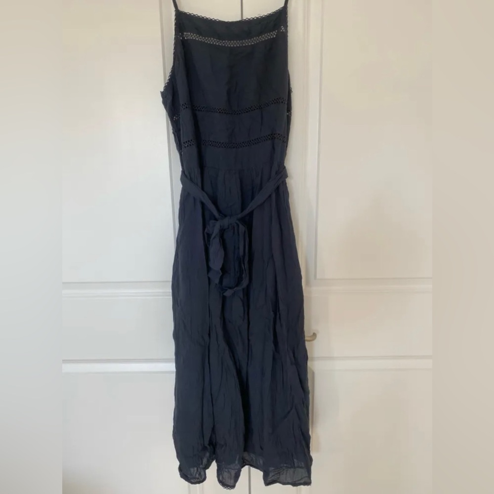 Wilfred Navy Blue Midi Dress
